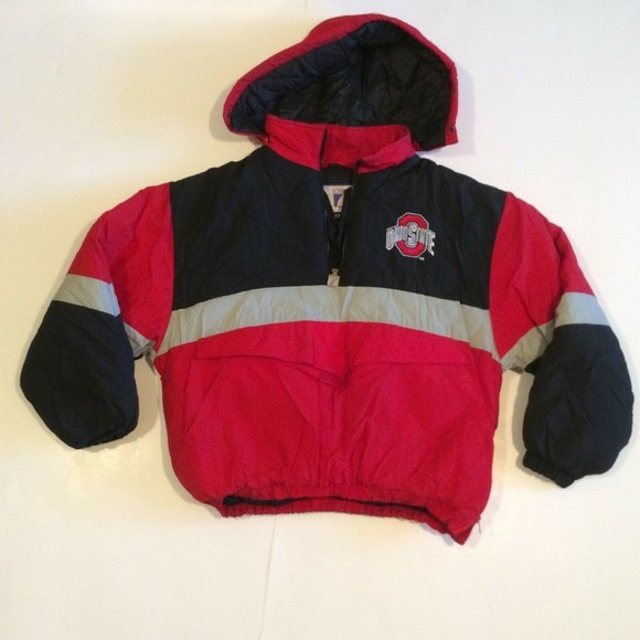 VTG 90s Logo 7 Ohio State University Buckeyes Puffy Jacket size XL - Picture 1 of 8